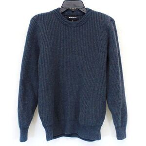 Bonobos Green Wool Blend Chunky Knit Pullover Sweater Medium